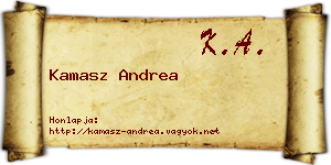 Kamasz Andrea névjegykártya
